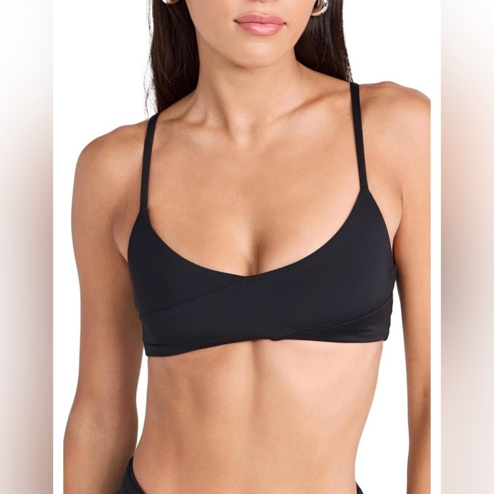 L*Space High Tide Bikini Top in Black